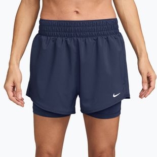 Dámské šortky Nike One Dri-Fit High-Waisted 3" 2In1 midnight navy/white