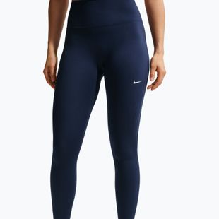 Dámské legíny Nike One Seamless Front High-Waisted midnight navy/white