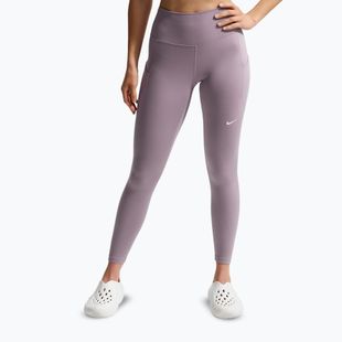 Dámské tréninkové legíny Nike One High-Waisted 7/8 light violet ore/white