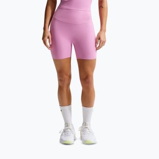 Dámské šortky Nike Zenvy High Waisted Biker 5" light magenta/white