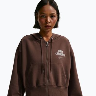 Dámská mikina Nike Phoenix Full-Zip Hoodie light chocolate