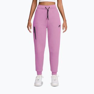 Dámské kalhoty Nike Sportswear Tech Fleece Mid-Rise light magenta/black
