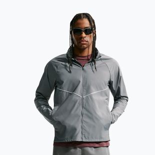 Pánská běžecká bunda Nike Miler Repel UV smoke grey/smoke grey