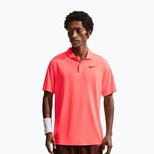 Pánské tenisové tričko Nike Court Dri-Fit Polo Solid hot lava/black