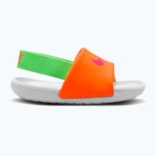 Dětské pantofle Nike Kawa total orange/green strike