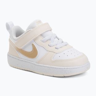 Dětské boty Nike Court Borough Low white/chalk/white/shimmer