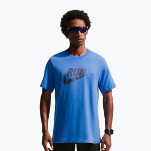 Pánské běžecké tričko Nike Dri-Fit Running blue crystal/thunder blue