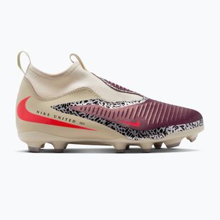 Dětské kopačky Nike United Jr. Phantom 6 High Academy MG burgundy crush/fossil/university red