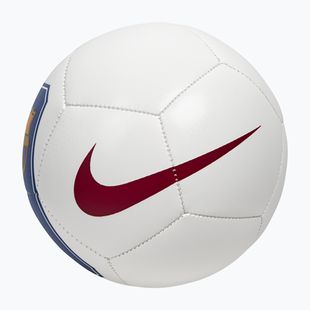 Míč na minifotbal Nike Skills FC Barcelona white/cardinal red size 1