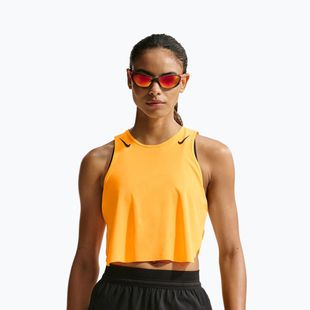 Dámské běžecké tílko Nike AeroSwift Dri-Fit ADV Cropped Tank Top laser orange/black