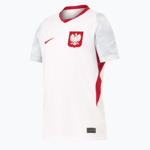 Dětské fotbalové tričko Nike Dri-Fit Poland Stadium Home 2026 white/field silver