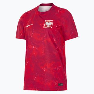 Dámské fotbalové tričko Nike Dri-Fit Poland Stadium Away 2026 noble red/sport red