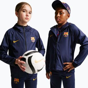 Dětská fotbalová bunda Nike FC Barcelona Academy Pro blackened blue/black/mineral yellow