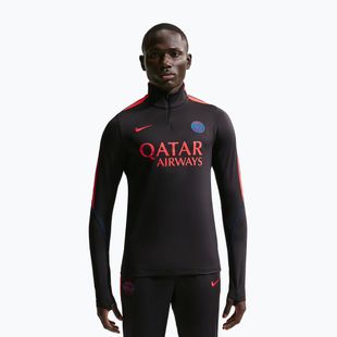 Pánská fotbalová mikina Nike Paris Saint-Germain Strike Dri-Fit Soccer Knit Drill Top black/global red/global red