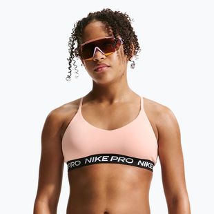 Dívčí podprsenka Nike Pro Indy arctic orange/black/white