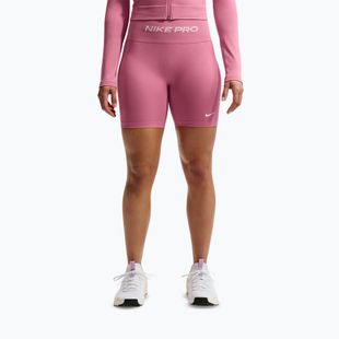 Dámské tréninkové šortky Nike Pro Seamless High Waisted Biker 5" peony/white