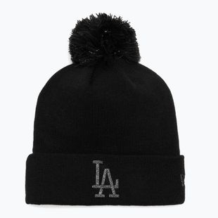 Dámská zimní čepice New Era Metallic Bobble Los Angeles Dodger blacks