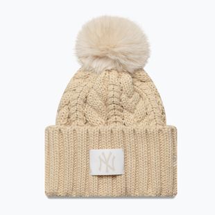 Dámská zimní čepice New Era Cable Wide New York Yankees stone