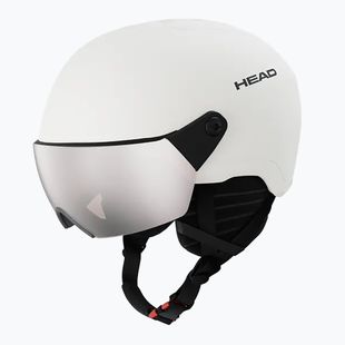 Dětská lyžařská helma HEAD Yuki Visor Jr marshmallow/silver/red