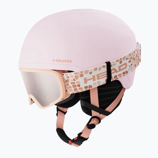 Dětská lyžařská helma HEAD Yuki Set S2 Jr candy/red/peach