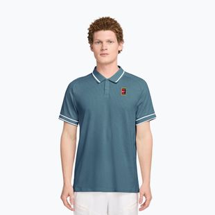 Pánské tenisové tričko Nike Court Heritage smokey blue/smokey blue