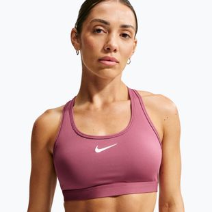 Sportovní podprsenka Nike Swoosh pink smoke/white