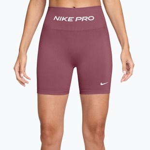 Dámské tréninkové šortky Nike Pro Seamless pink smoke/white