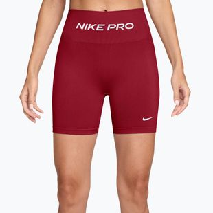Dámské tréninkové šortky Nike Pro Seamless tough red/white