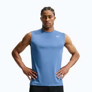 Pánské tréninkové tričko Nike Dri-FIT Sleeveless Training Top indigo storm/white