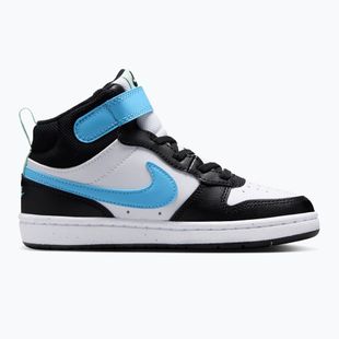 Dětské boty do vody Nike Court Borough Mid 2 white/black/arctic green/football blue