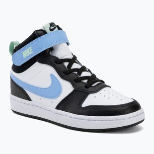 Dětské boty do vody Nike Court Borough Mid 2 white/black/arctic green/football blue