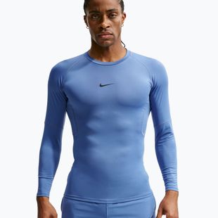 Pánské tréninkové tričko Longsleeve Nike Pro indigo storm/black