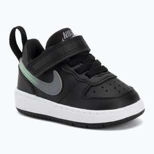 Dětské boty do vody Nike Court Borough Low black/smoke grey/white/illusion green