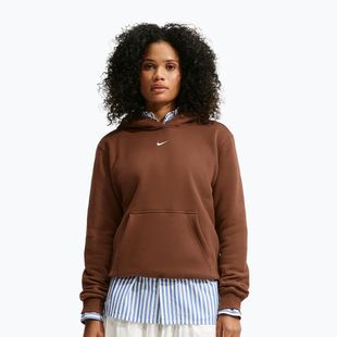 Dámská mikina Nike Studio Fleece cacao wow/sail