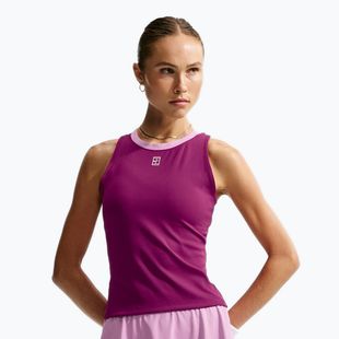 Dětské tenisové tričko Nike Court Advantage true berry/white