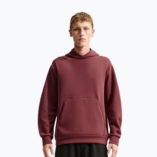 Pánská tréninková mikina Nike 24.7 ImpossiblySoft Light Boulder/Black/Burgundy Crush