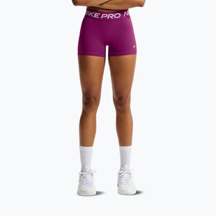 Dámské šortky Nike Pro Mid-Rise Biker 3" true berry/white