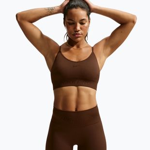 Dámské šortky Nike Pro Seamless High-Waisted Biker 5" cacao wow