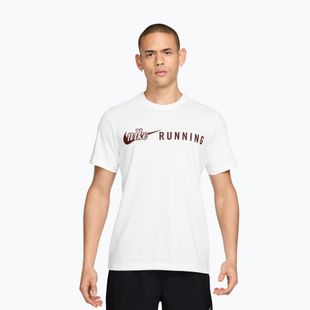 Pánské běžecké tričko Nike Dri-Fit Running T-Shirt white/mystic dates