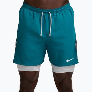 Pánské běžecké šortky Nike Miler Dri-Fit 2in1 5" bright spruce