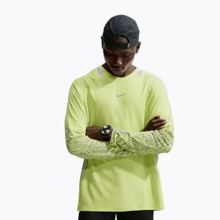 Pánské běžecké tričko Longsleeve Nike Stride light lemon twist/grey fog