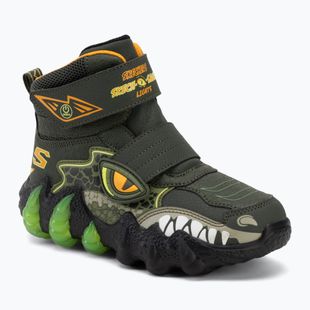 Dětské sněhule SKECHERS Skech-O-Saurus Lights 2.0 green