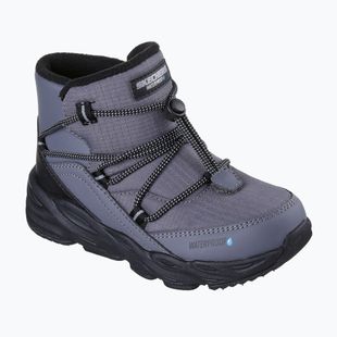 Dětské zimní boty SKECHERS Turbo Tread Storm Glider gray