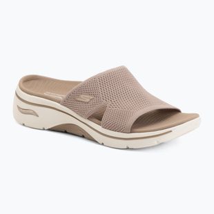 Dámské pantofle SKECHERS Go Walk Arch Fit 2.0 Dakota brown