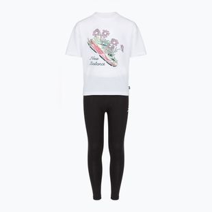 Dětská souprava New Balance Floral Shoe Graphic Tee and Legging nb bright white