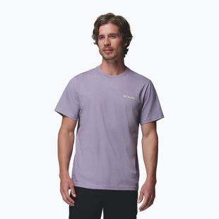 Pánské tričko Columbia CSC Basic Logo Back Tee shale purple/linework c badge