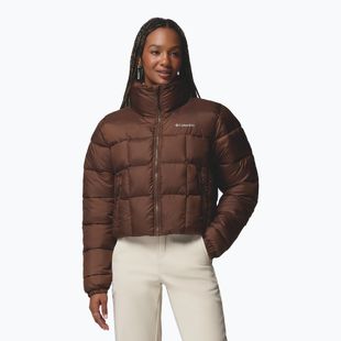 Dámská zateplená bunda Columbia Puffect III Cropped tobacco