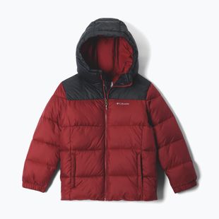Dětská zateplená bunda Columbia Puffect Hooded Red Oxide/Black