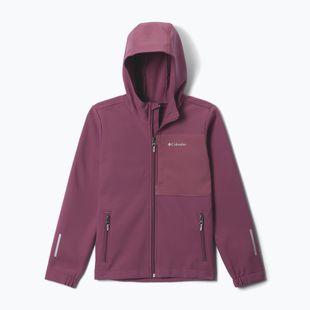 Dětská softshellová bunda Columbia Ascender Hooded Softshell antique mauve