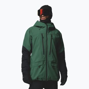 Pánská lyžařská bunda Columbia Platinum Peak Insulated rain forest/black